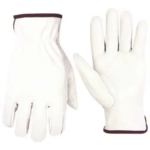 X-Large Top Grain Cowhide Driver Gloves Pair White