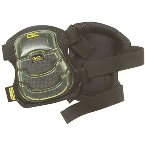 Knee Pad, Gel Pad, Hook and Loop Closure Black