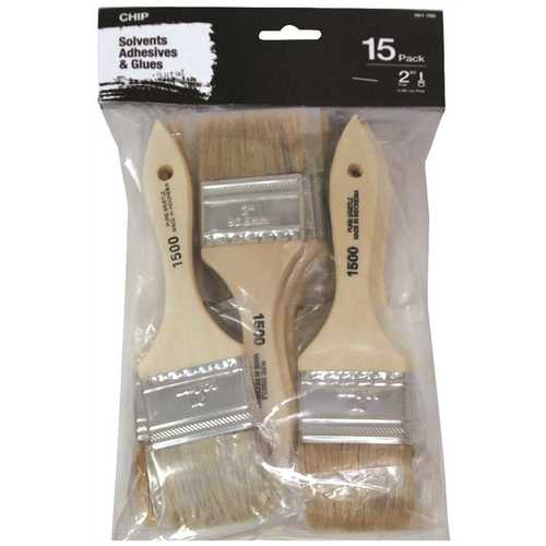 2 in. Flat Chip Brush Set - pack of 15
