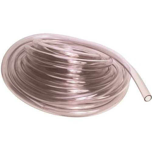 1/2 in. I.D. x 3/4 in. O.D. 100 ft. Vinyl Tubing Clear