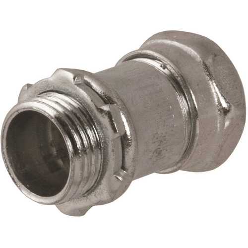 RACO 1/2 in. EMT Non-Insulated Steel Compression Connector - pack of 50