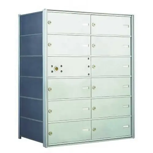 Florence 140064DA 1,400 Series 11-Compartment Recess-Mount Horizontal Mailbox Anodized Aluminum