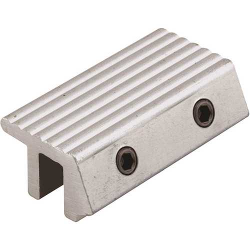 PrimeLine MP4034 Aluminum Satin Silver Finish Sliding Door Lock Tamper