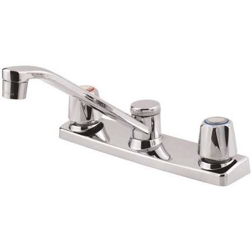 Pfirst Series 2-Handle Standard Kitchen Faucet in Polished Chrome