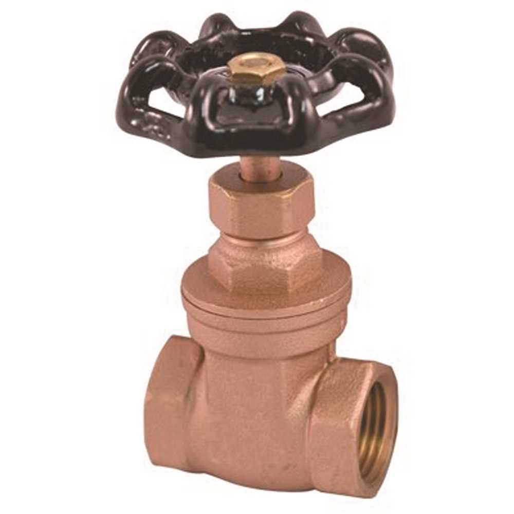 Premier 270889 1-1/4 in. FIP Lead Free Gate Valve Bronze