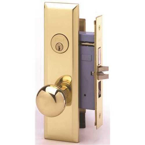 Marks 9 NY 10 A / 3 2-1/2 in. BS Brass Entry New Yorker Mortise Lock