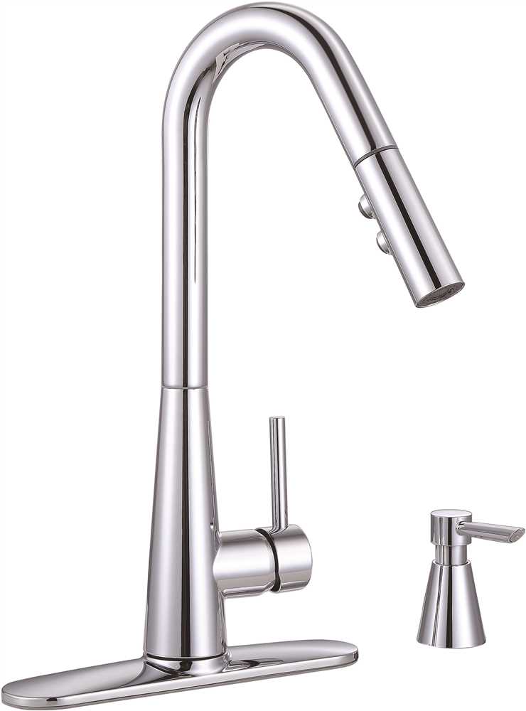 Premier 67553-0501 Essen Single-Handle Pull-Down Sprayer Kitchen Faucet with Soap Dispenser in Chrome