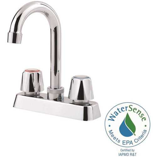 Pfirst Series 2-Handle Bar Faucet in Polished Chrome