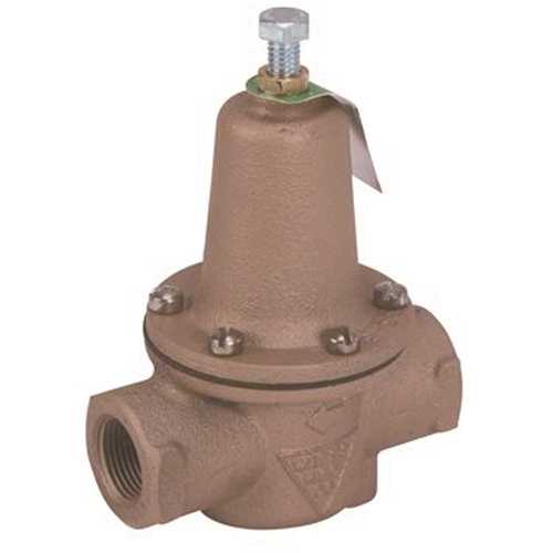 Pressure Reducing Valve, 1/2 in. NPT Female Inlet andOutlet, Cast Iron Body, Thermal Expansion Bypass