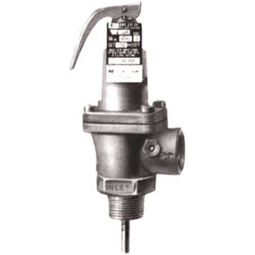 Temperature and Pressure Relief Valve, 40XL-5, psi 150, 3/4 in., Lead Free Bronze/Copper Metallic