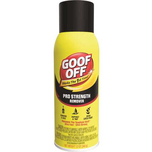 Goof Off FG658 Latex Paint Remover, Liquid, Solvent, Colorless, 12 oz