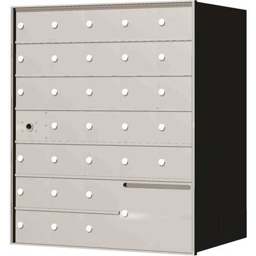 Florence 140075OUA 1400 Series 30-Compartment Recessed Horizontal Mailbox