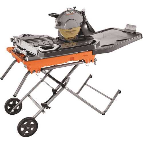 RIDGID R4092 10 in. Wet Tile Saw with Stand
