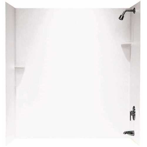 Swan SS603072.010 30 in. x 60 in. x 72 in. Tub Wall Surround Kit in White
