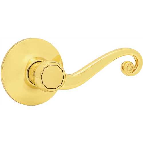 Legend 120G3CLAM Polished Brass Scroll Hall/Closet Door Lever