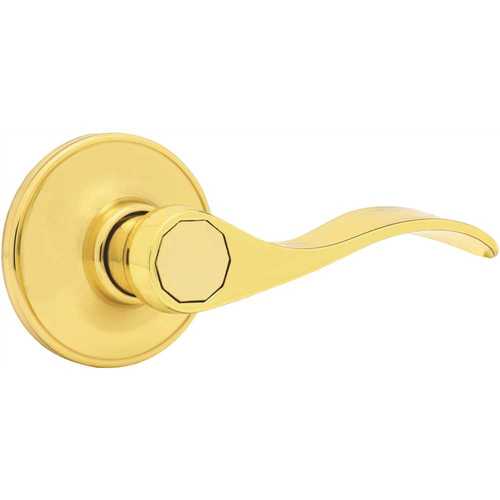 Legend W662 US3 Polished Brass Decorative Hall/Closet Door Lever w/Adjustable Backset