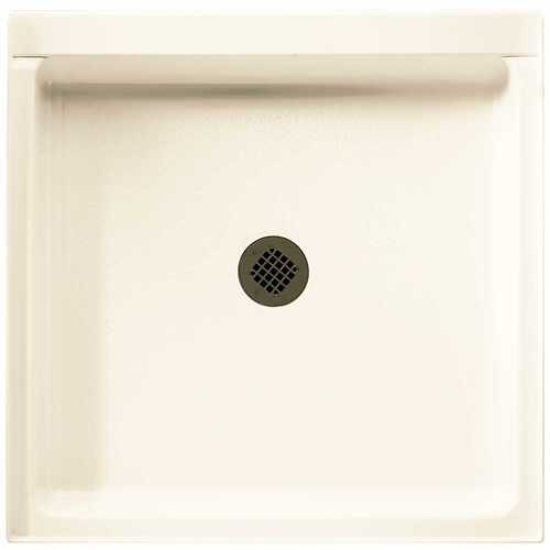 36 in. x 36 in. Solid Surface Single Threshold Shower Pan in White