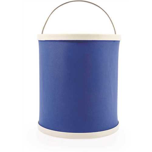Collapsible Bucket in Blue/White