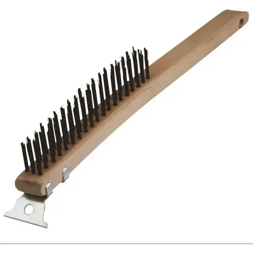 13.625 in. Wire Brush with Scraper