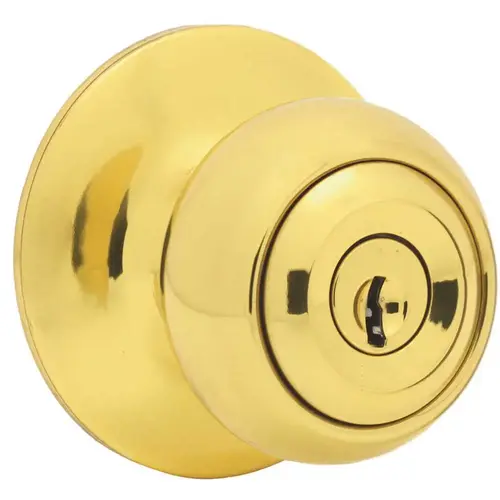 Legend 900G3 CL Polished Brass Keyed Entry Door Knob Lock Ball Handle