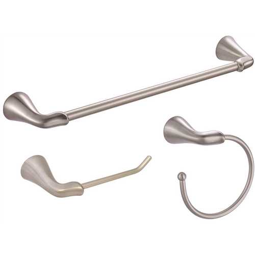 Creswell Bath Hardware Kit in Brushed Nickel