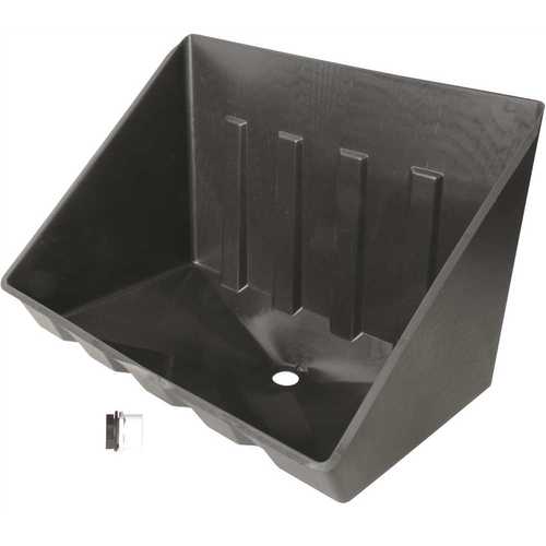 Camco 11470 Water Heater Drain Pan, Plastic, For: 20-1/2 in W x 13 in D Gas or Electric Tankless Water Heaters Black