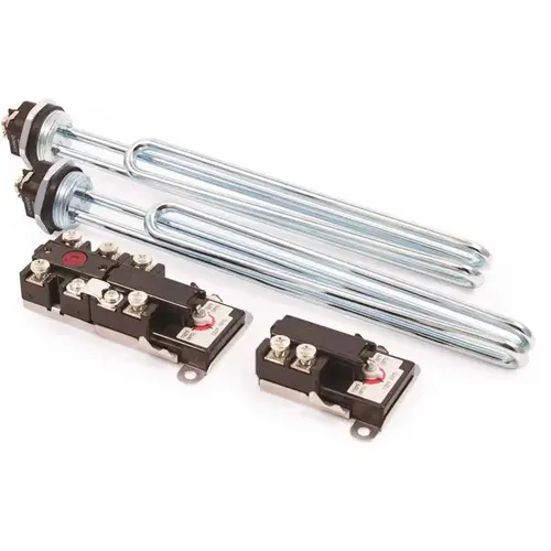 Low Watt Density Plumber's Pack with Therm-O-Disc Style T-Stats Black