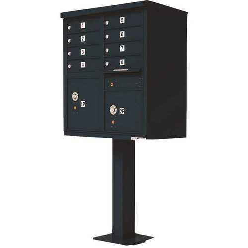 Vital Series Black CBU 8-Mailboxes, 1-Outgoing Compartment, 2-Parcels Lockers