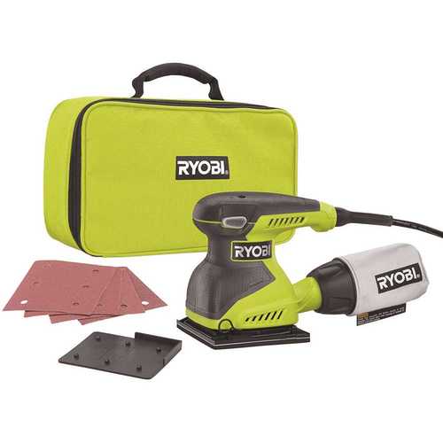 2 Amp Corded 1/4 Sheet Sander Green