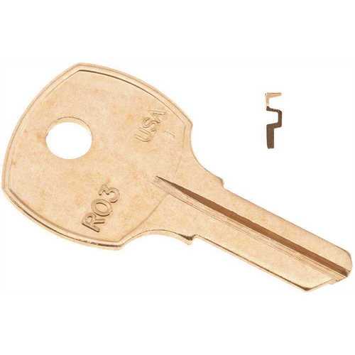 National Cabinet D8785 Blank Utility Key Gold