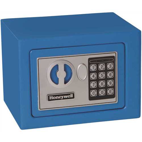 Honeywell 0.17 cu. ft. Small Steel Security Safe with Programmable Digital Lock, Blue