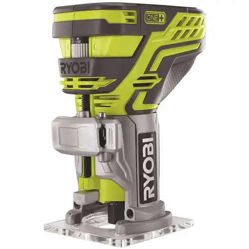 18-Volt ONE+ Cordless Fixed Base Trim Router (Tool Only) with Tool Free Depth Adjustment Green