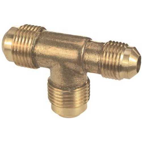 5/8 in. x 5/8 in. x 1/2 in. Brass Flare Reducing Tee