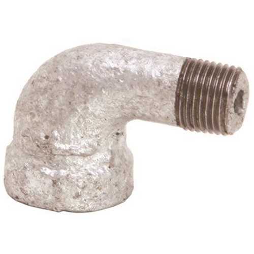 1/2 in. Lead Free Galvanized Malleable 90-Degree Street Elbow Silver