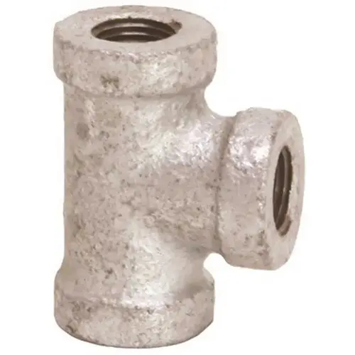 150 psi 1-1/4 in. Galvanized Tee Silver