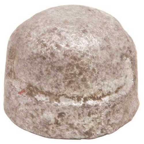 3/4 in. Lead Free Galvanized Malleable Fitting Cap Silver