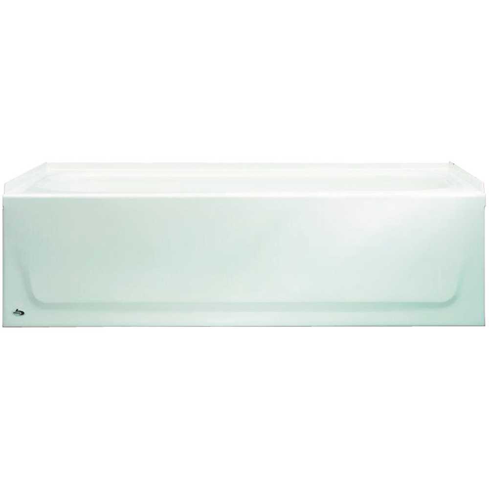 Bootz Industries 011-3673-00 Aloha AFR 60 in. Left Drain Raised Outlet Rectangular Alcove Soaking Bathtub in White