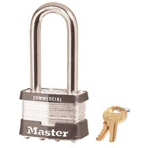 Master Lock Company 5KALJ A383 Number 5 2-1/2 in. L Steel Laminated Padlock Shackle Keyed Alike Number