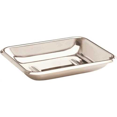 FOCUS BS-3R Stainless Steel Basic Soap Dish Bright Pack of 3