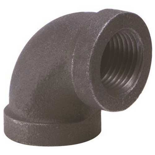 Proplus 45010 1/2 in. Black Malleable 90-Degree Elbow