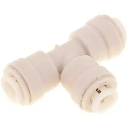 1/4 in. OD Push In Tube Tee White