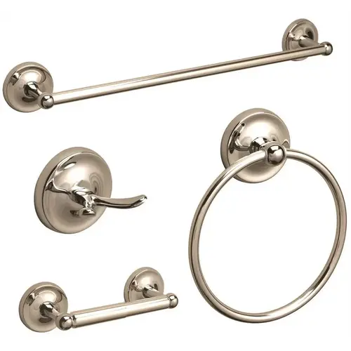 Bayview 24 in. Towel Bar In Brushed Nickel