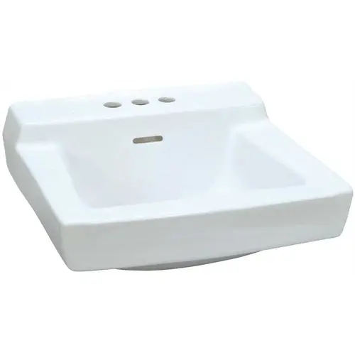 19 in. x 17 in. Gerber Plymouth Wall-Hung Bathroom Sink in White