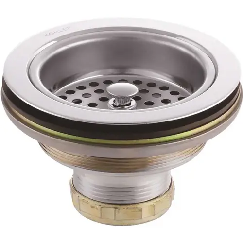 Duostrainer 4-1/2 in. Sink Strainer in Polished Chrome