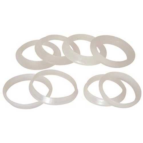 Assorted Poly Washers Transparent