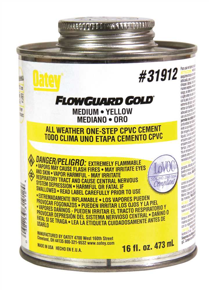 Oatey 319123 16 oz. FlowGuard Gold CPVC 1-Step Cement