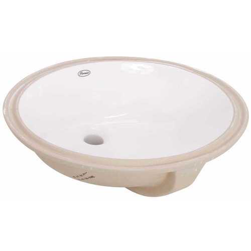 Select 19-3/4 in. Undermount Bathroom Sink in White