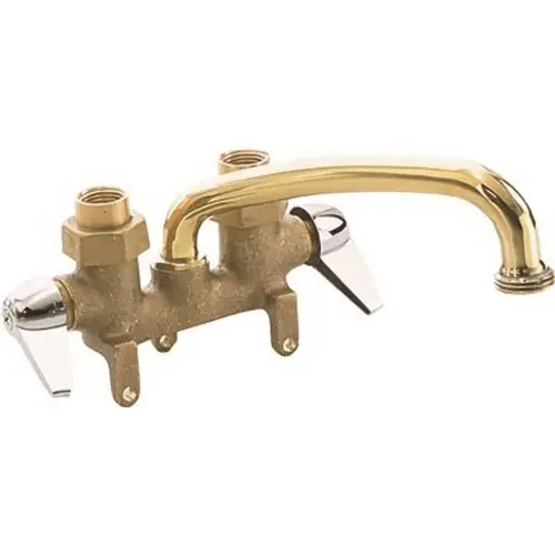 Proplus 114180 2-Handle Utility Faucet in Brass Chrome