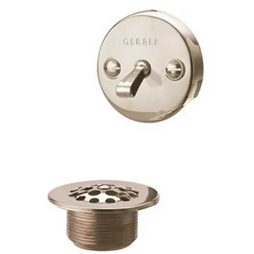 Trip Lever Tub Drain and Overflow Trim Kit in Brushed Nickel Nickle