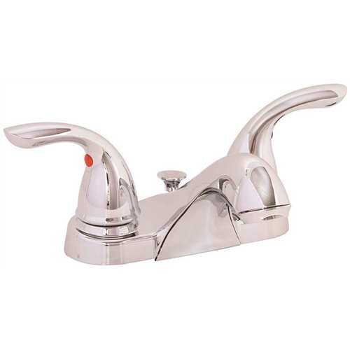 Westlake 4 in. Centerset 2-Handle Bathroom Faucet with Pop-Up in Chrome